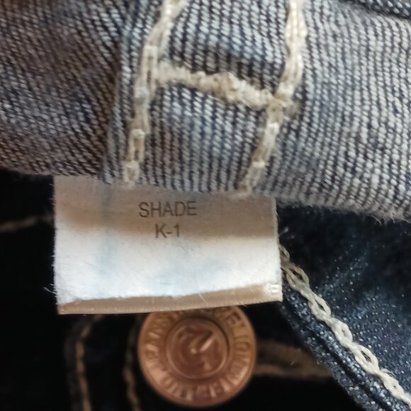 True Religion Hi-Rise Bootcut Jeans 28 Made in USA Vintage 2006 Dark Wash - Picture 13 of 13